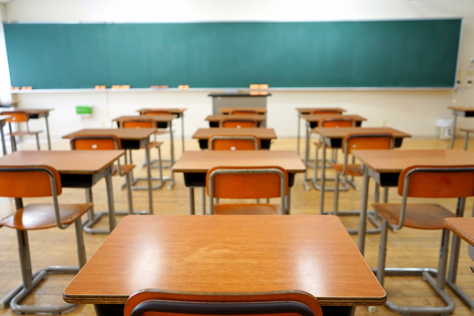 School classroom in Japanese high school